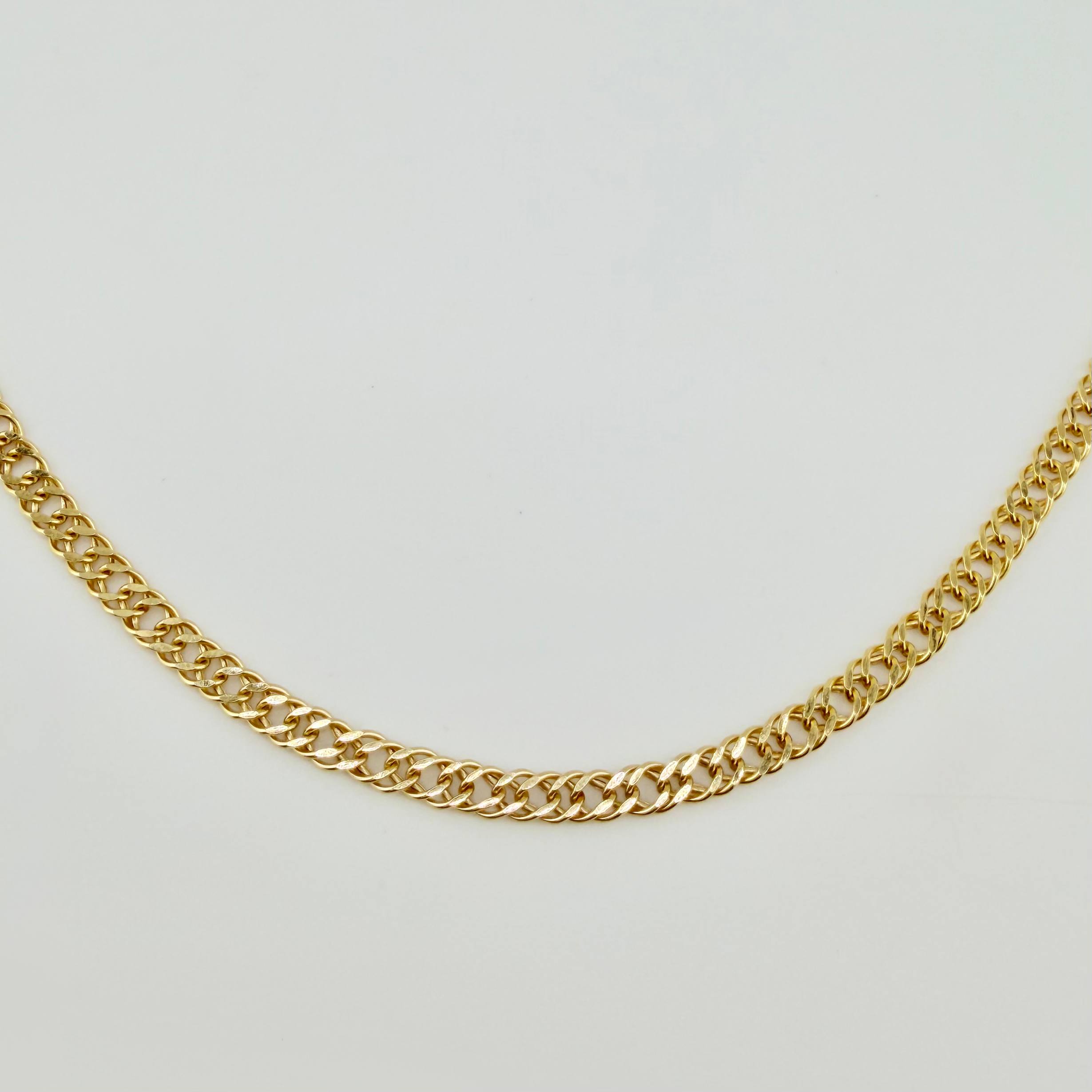 Cadena Garibaldi 3.3gr / 60cm / 2.2mm Oro Amarillo +3 18K *