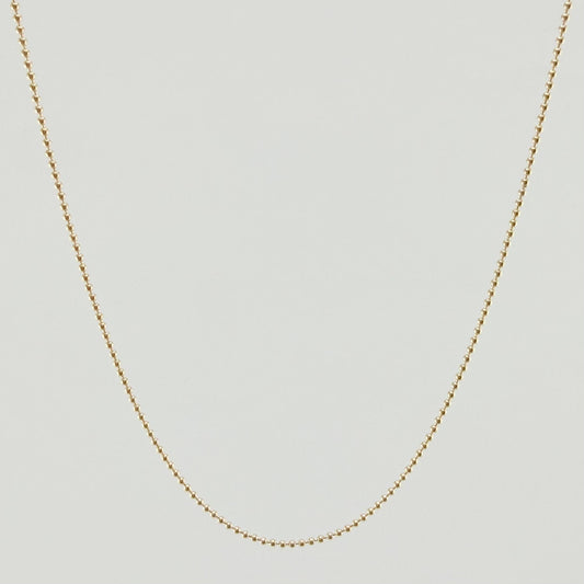 Cadena Militar 2.25gr / 50cm / 1mm Oro Amarillo +3 18K *