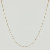 Cadena Militar 2.25gr / 50cm / 1mm Oro Amarillo +3 18K