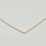 Cadena Militar 2.2gr / 50cm / 1mm Oro Amarillo +3 18K