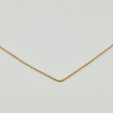 Cadena Militar 2.25gr / 50cm / 1mm Oro Amarillo +3 18K *