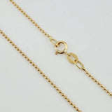 Cadena Militar 2.2gr / 50cm / 1mm Oro Amarillo +3 18K *