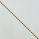 Cadena Militar 2.2gr / 50cm / 1mm Oro Amarillo +3 18K *