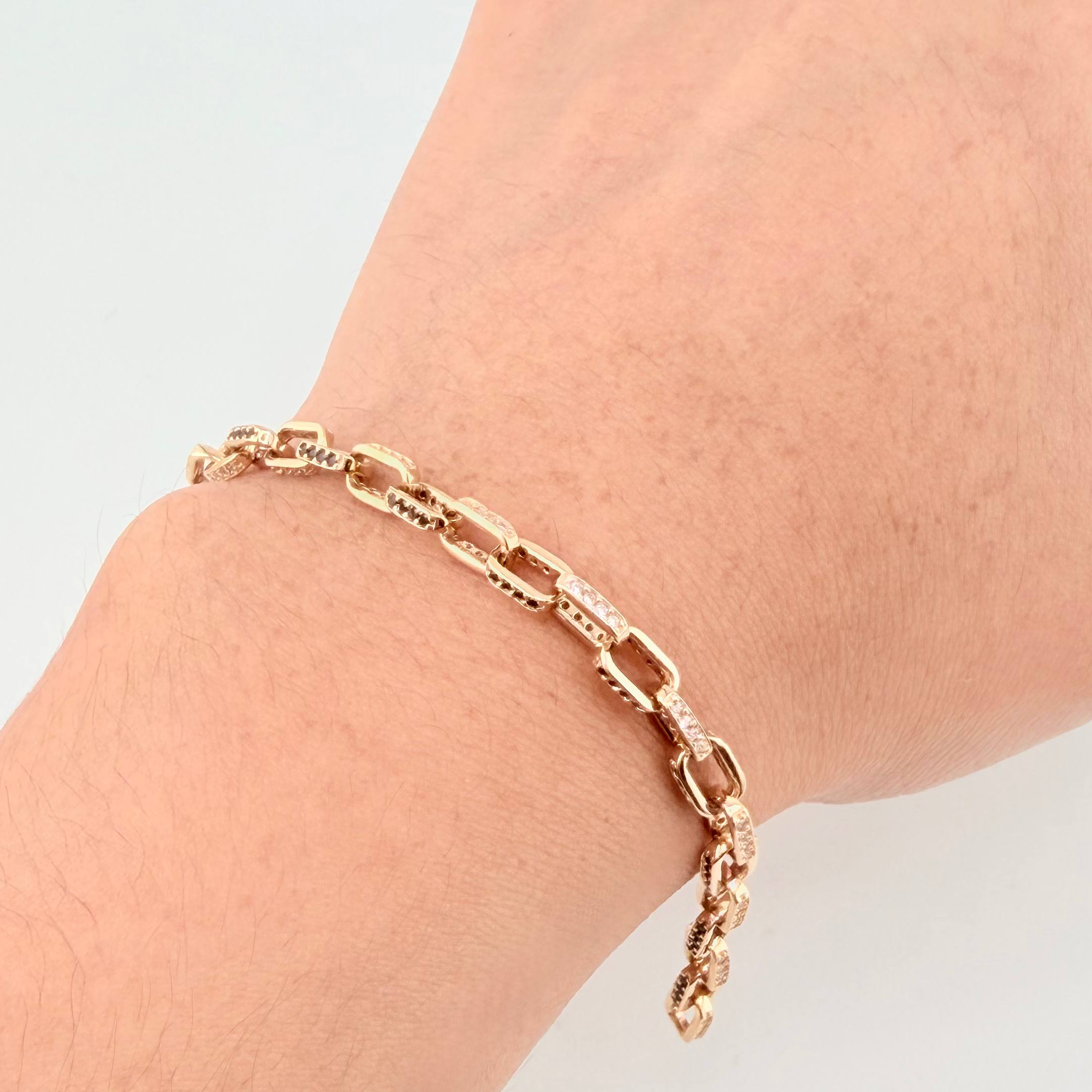 Pulso Cajon 9.15gr / 19.5cm / 4.3mm Oro Amarillo Nac.Esp. 18K ©