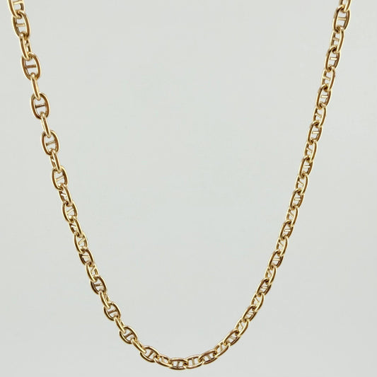 Cadena Escalera Volga 9.6gr / 50cm / 3.9mm Oro Amarillo +3 18K *