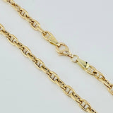 Cadena Escalera Volga 9.6gr / 50cm / 3.9mm Oro Amarillo +3 18K *