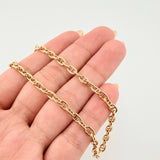 Cadena Escalera Volga 9.6gr / 50cm / 3.9mm Oro Amarillo +3 18K *