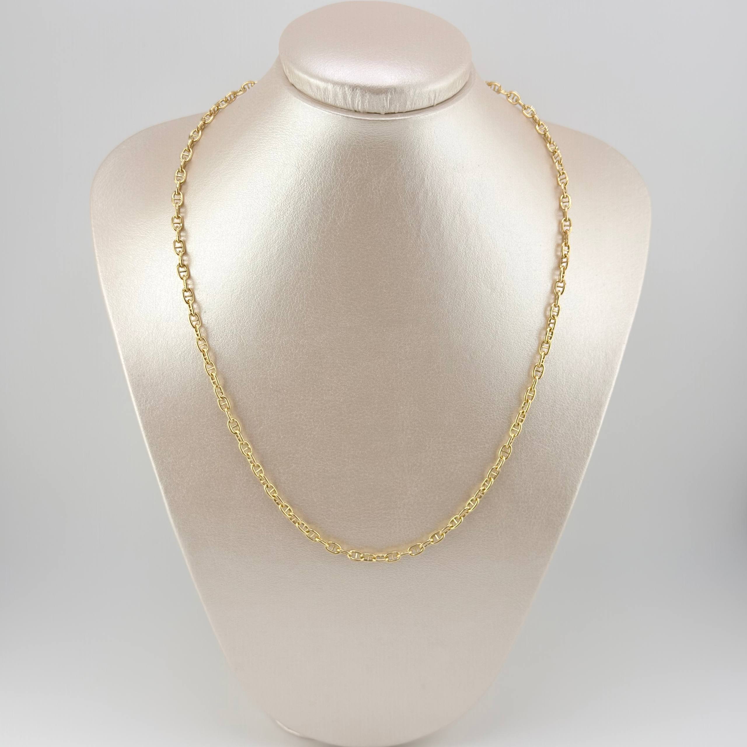 Cadena Escalera Volga 9.65gr / 50cm / 3.8mm Oro Amarillo +3 18K