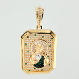 Dije San Judas 11.55gr / 4.3cm / Dos Oros Amarillo Blanco 18K ©