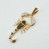 Dije Escorpion 6.4gr / 4.8cm / Dos Oros Amarillo Blanco 18K ©