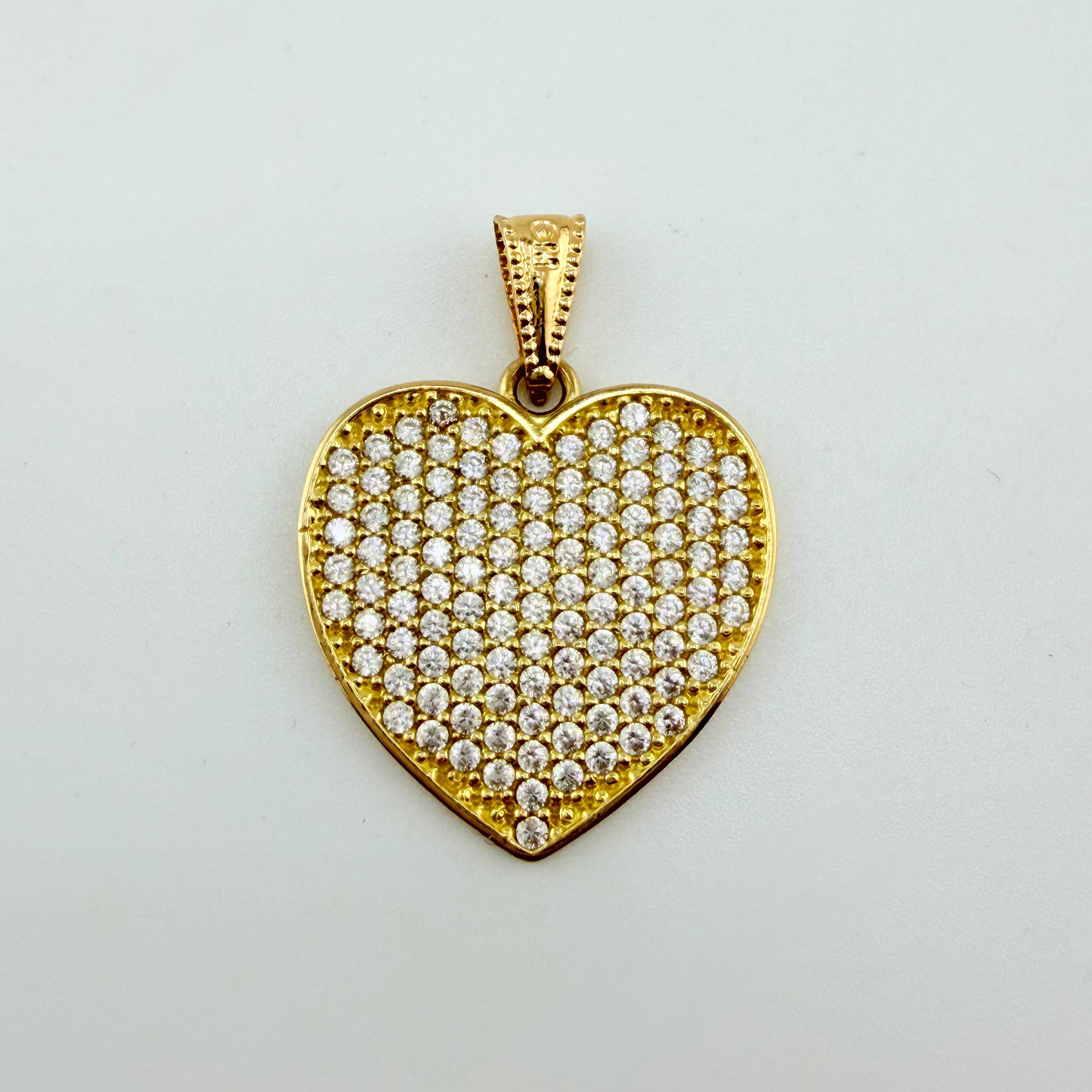 Dije Corazon 3.35gr / 2.5cm / Oro Amarillo 18K