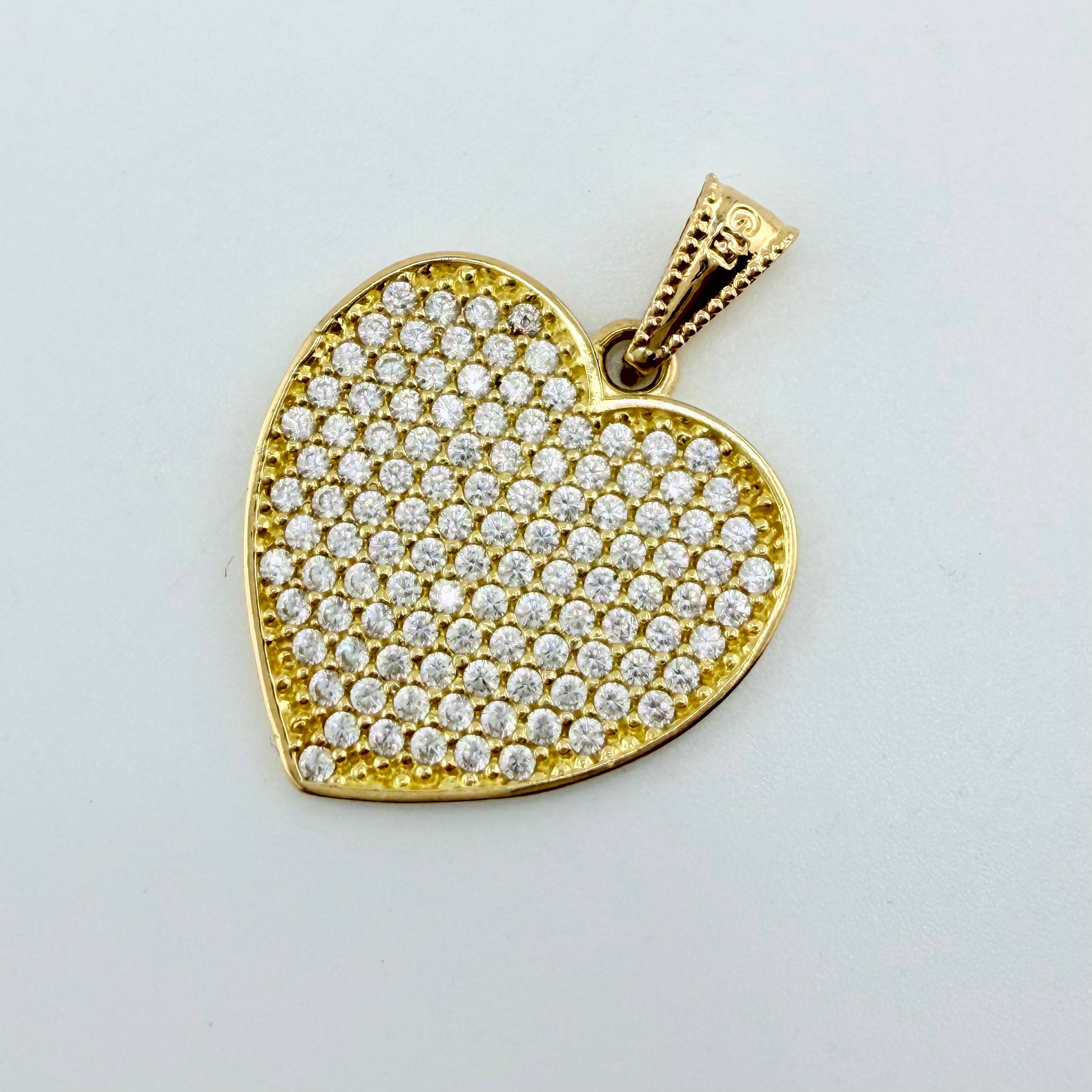 Dije Corazon 3.35gr / 2.5cm / Oro Amarillo 18K