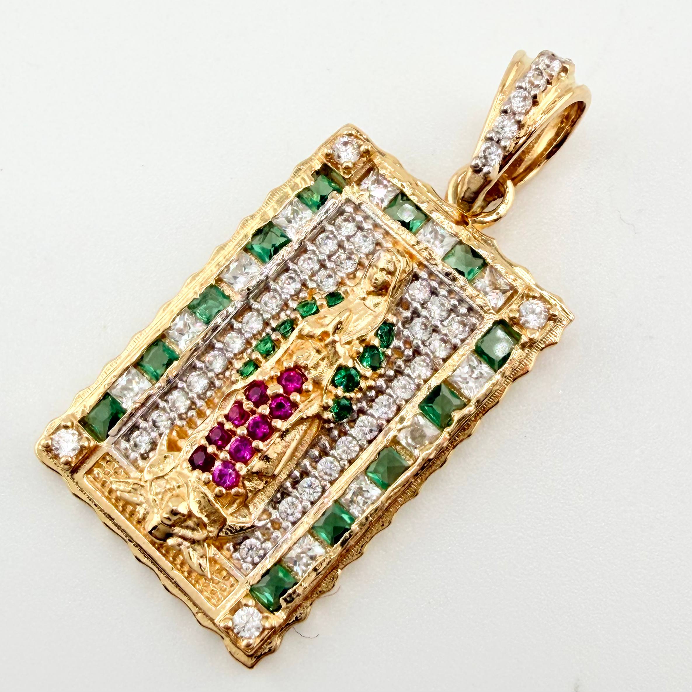 Dije Virgen Guadalupe 4.1gr / 2.9cm / Oro Amarillo 18K ©