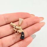 Dije Pistola Movil 3.95gr / 2.6cm / Oro Amarillo 18K ©