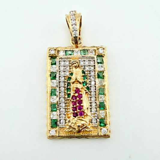 Dije Virgen Guadalupe 4.1gr / 2.9cm / Oro Amarillo 18K ©