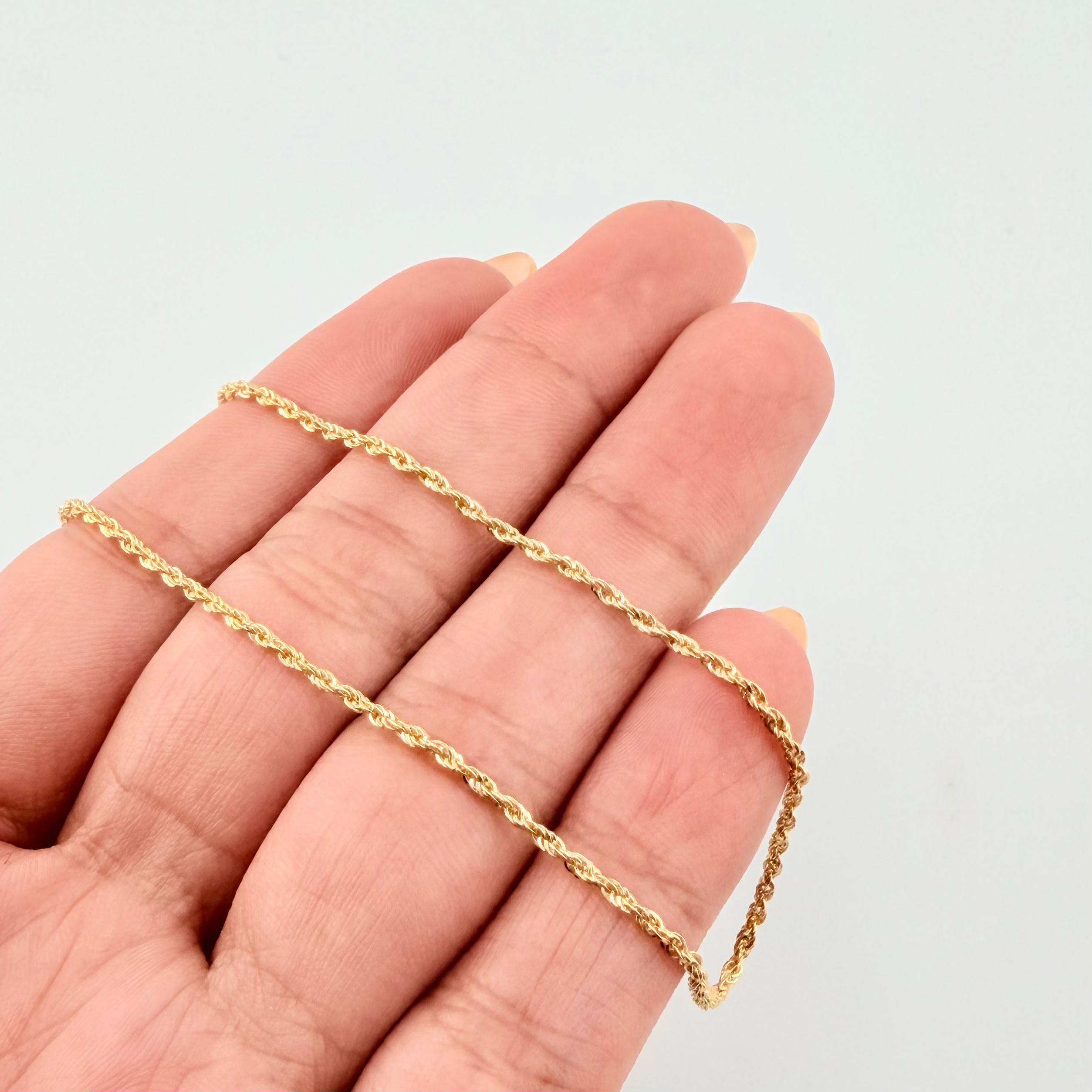 Cadena Lazo 1.2gr / 45cm / 1.5mm Oro Amarillo +3 18K