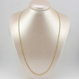 Cadena Cubana 6gr / 60cm / 2.9mm Dos Oros Amarillo Blanco +3 18K *