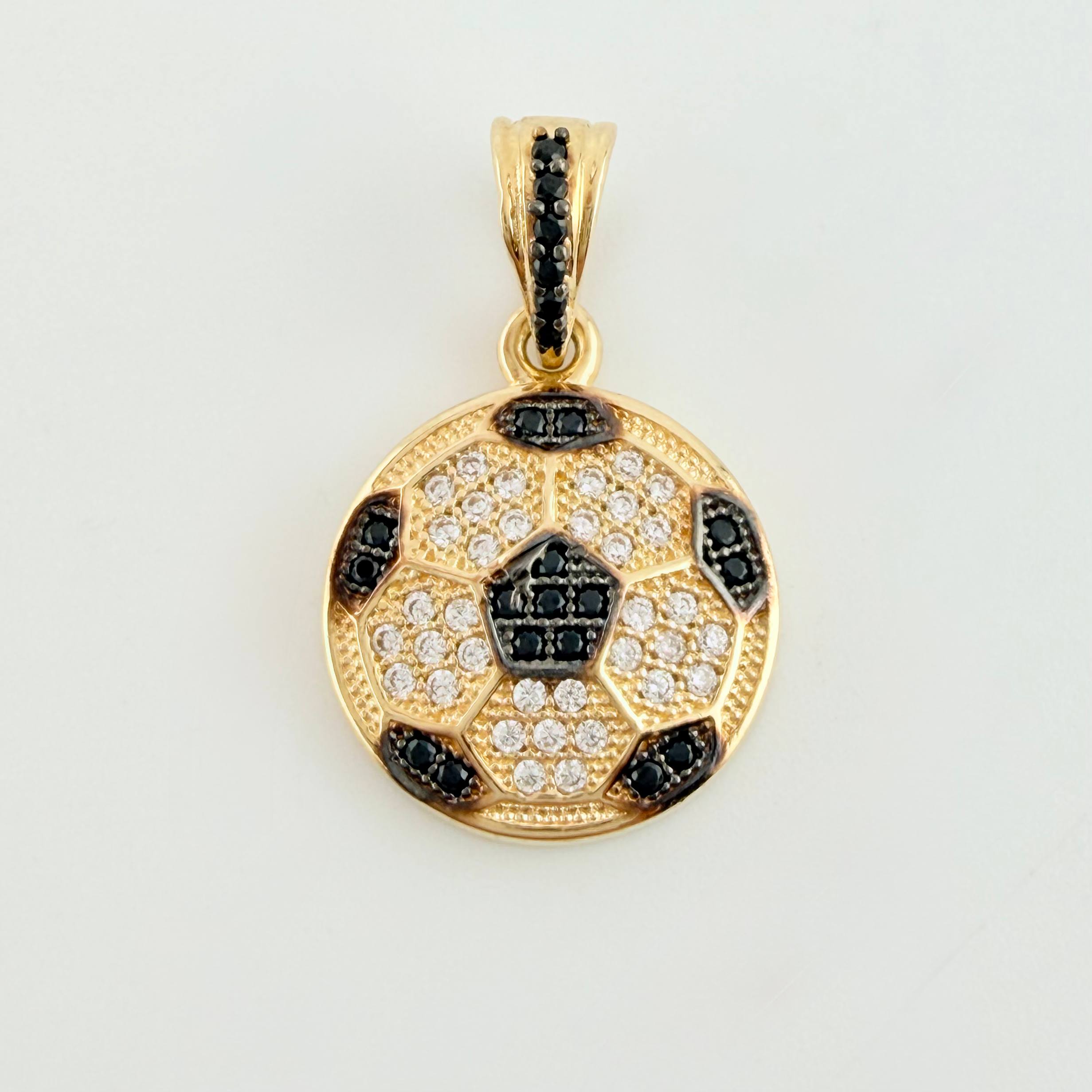 Dije Balon Futbol 2.75gr / 2.2cm / Oro Amarillo 18K ©