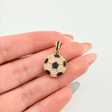 Dije Balon Futbol 2.75gr / 2.2cm / Oro Amarillo 18K ©