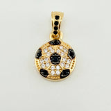 Dije Balon Futbol 1.55gr / 1.7cm / Oro Amarillo 18K