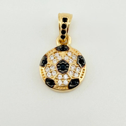 Dije Balon Futbol 1.45gr / 1.7cm / Oro Amarillo 18K ©