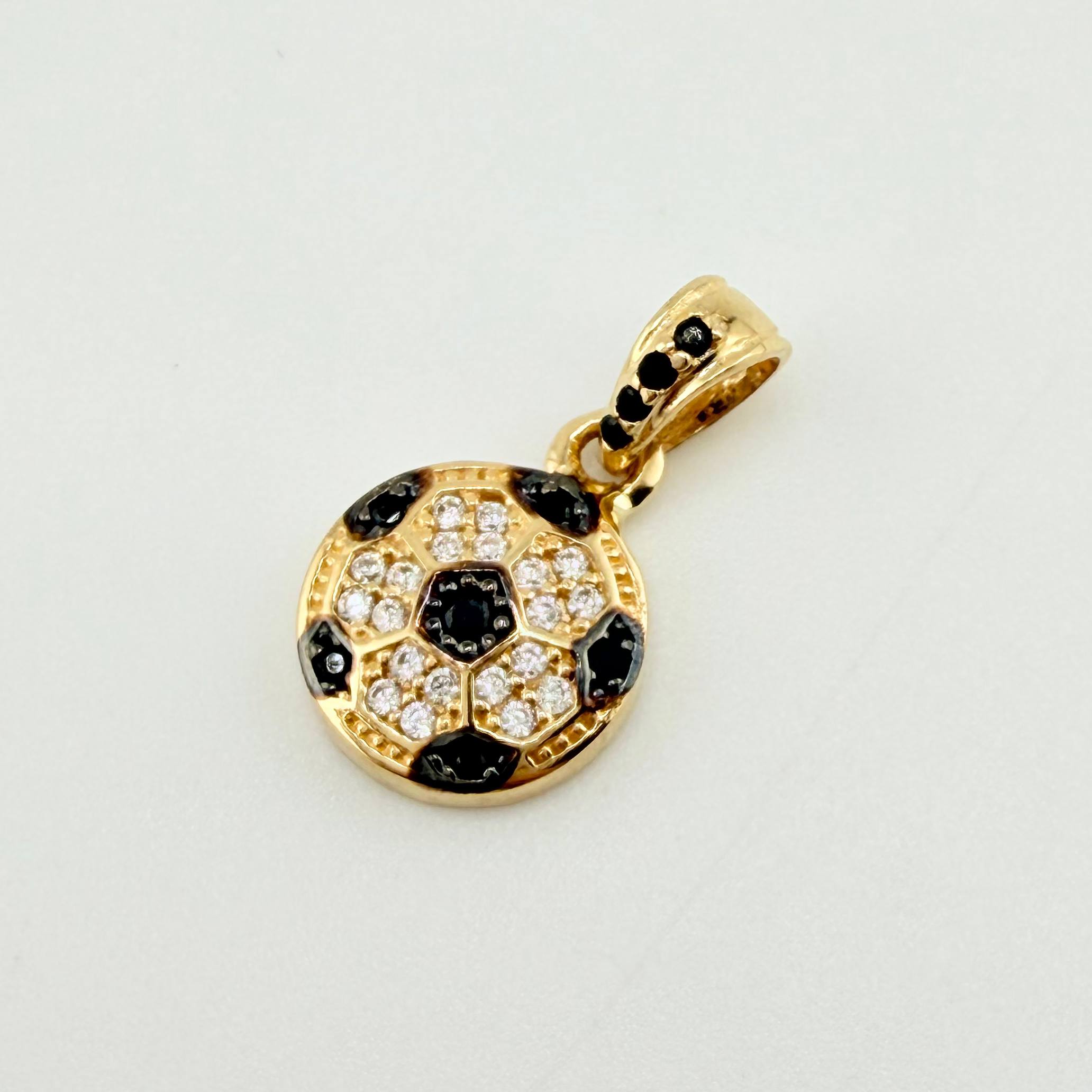 Dije Balon Futbol 1.55gr / 1.7cm / Oro Amarillo 18K