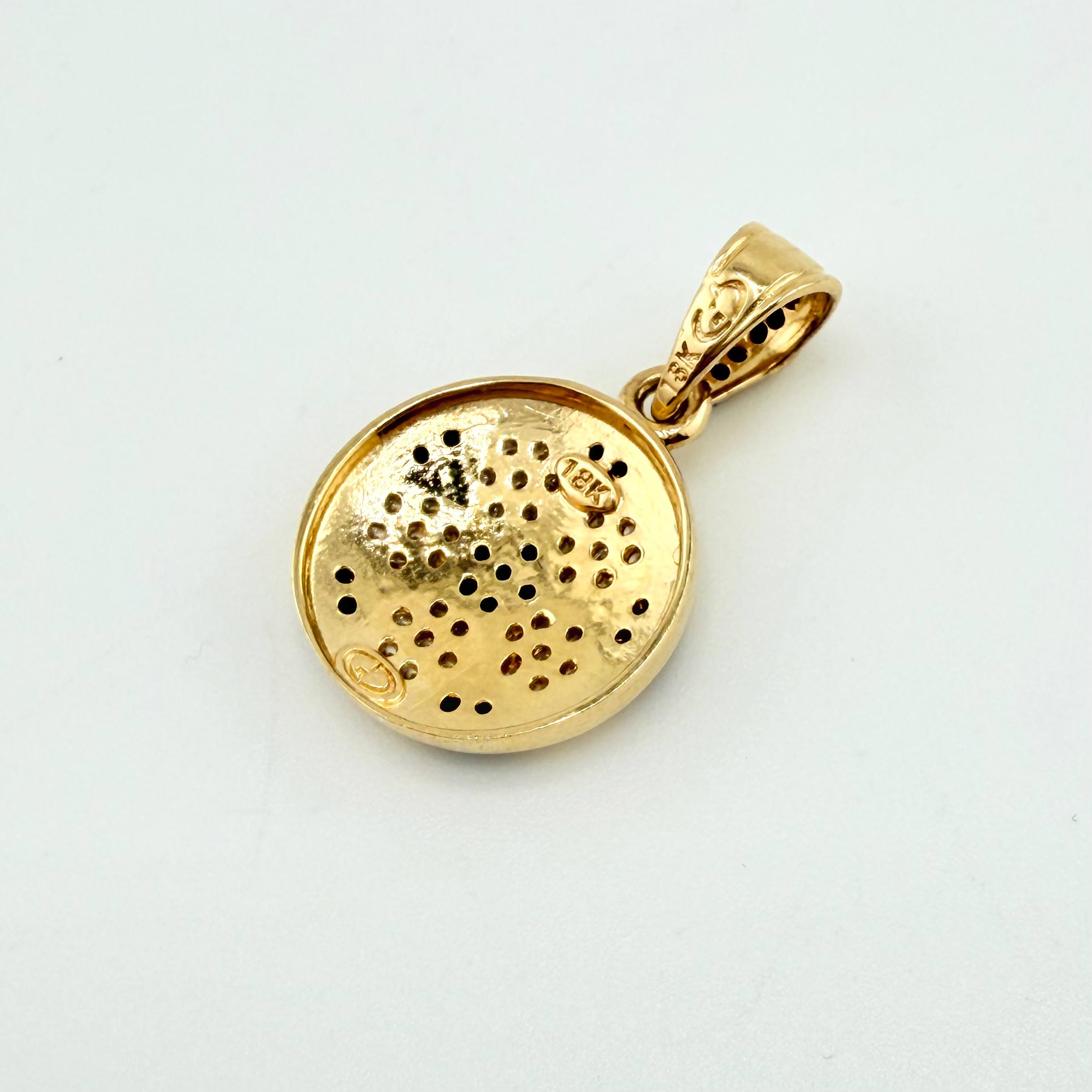 Dije Balon Futbol 1.55gr / 1.7cm / Oro Amarillo 18K