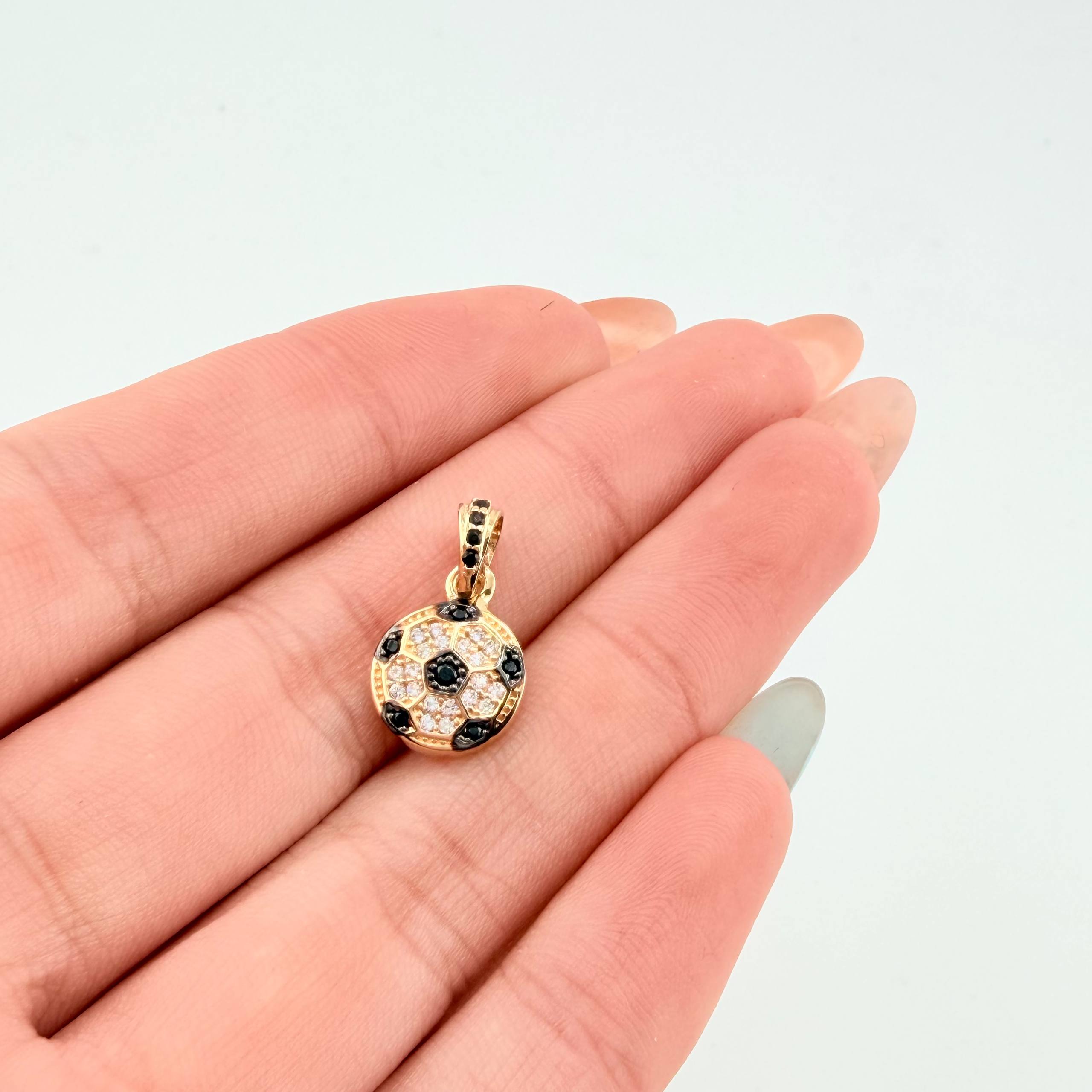 Dije Balon Futbol 1.35gr / 1.7cm / Oro Amarillo 18K