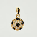 Dije Balon Futbol 1.55gr / 1.7cm / Oro Amarillo 18K