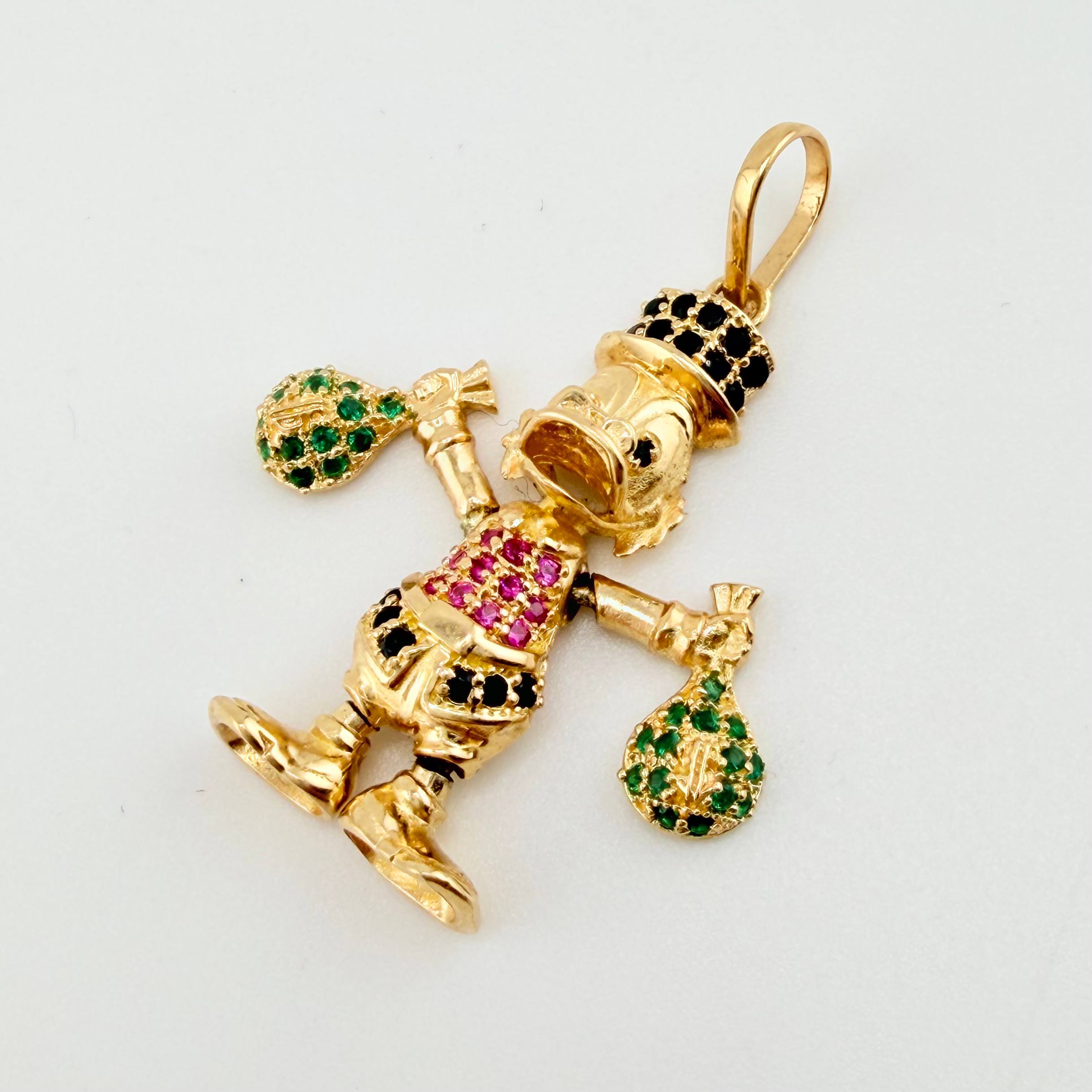 Dije Pato Bolsa Dinero 4.15gr / 3.4cm / Oro Amarillo 18K ©