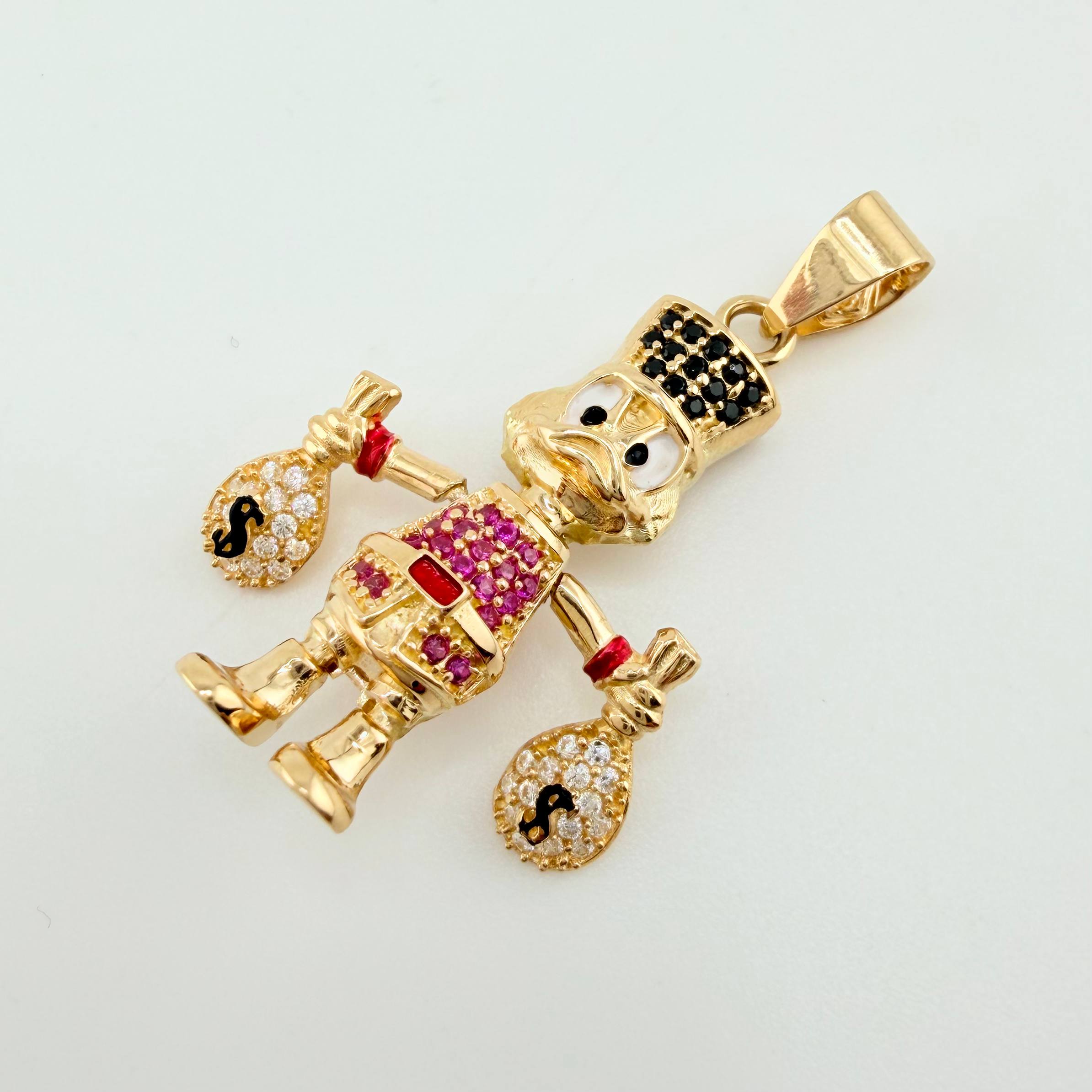 Dije Pato Bolsa Dinero 5gr / 3.5cm / Oro Amarillo 18K ©