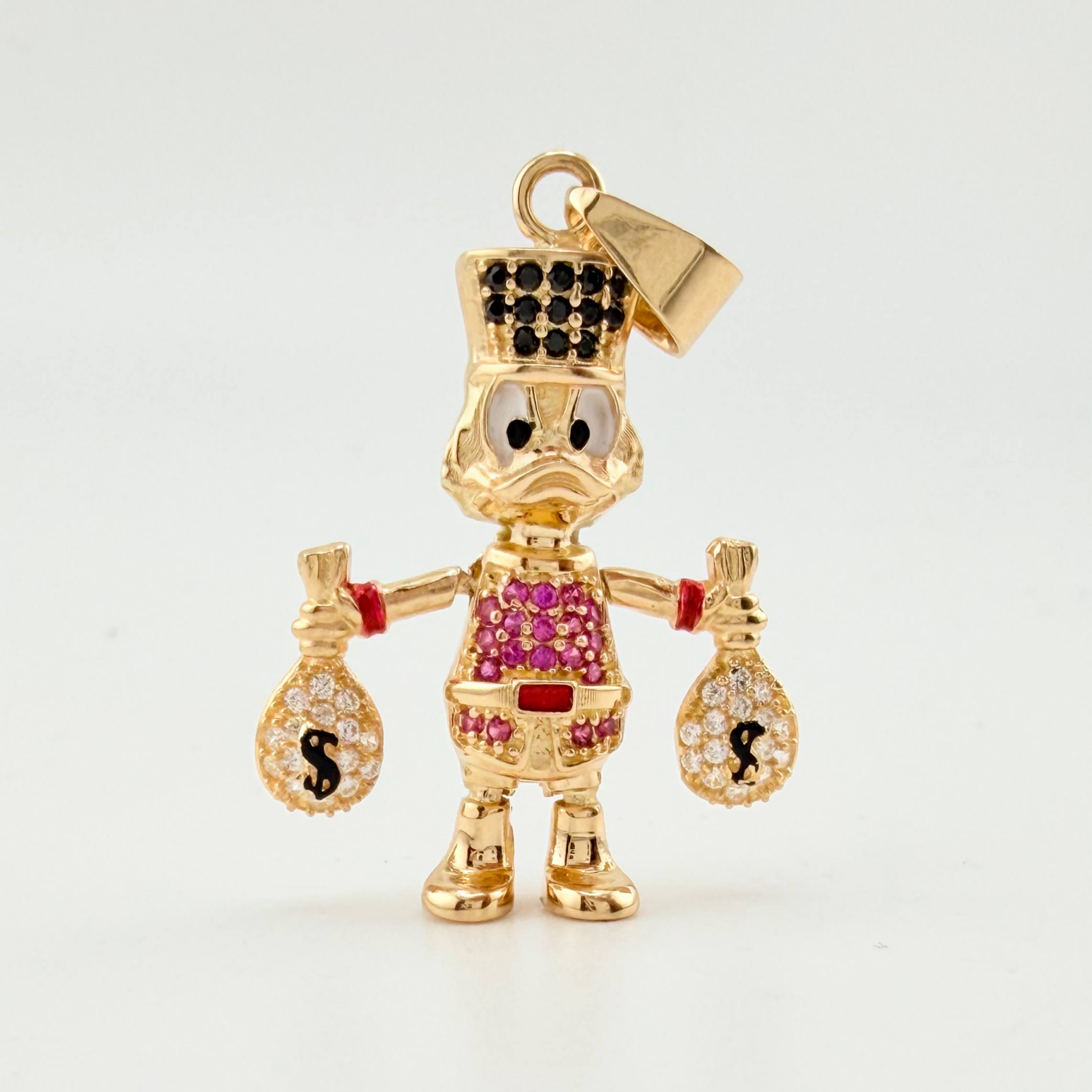 Dije Pato Bolsa Dinero 5gr / 3.5cm / Oro Amarillo 18K ©