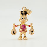 Dije Pato Bolsa Dinero 5gr / 3.5cm / Oro Amarillo 18K ©