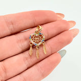 Dije Corazon Atrapasueños 1.45gr / 2.7cm / Oro Amarillo 18K