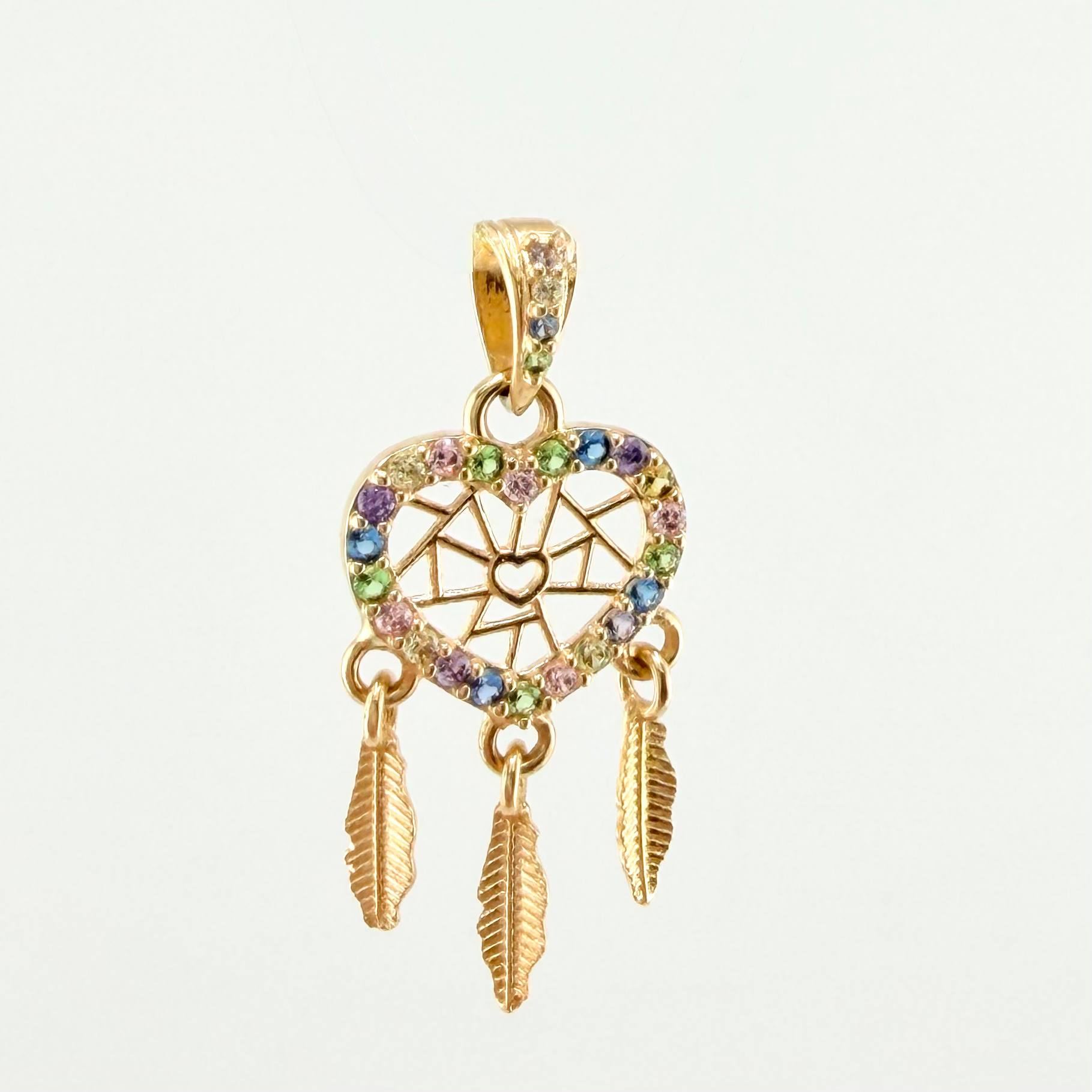 Dije Corazon Atrapasueños 1.5gr / 2.7cm / Oro Amarillo 18K ©