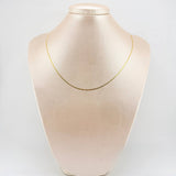 Cadena Plana 1.55gr / 45cm / 1.3mm Oro Amarillo +3 18K