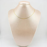Cadena Plana 1.35gr / 40cm / 1.3mm Oro Amarillo +3 18K