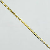 Cadena Plana 1.7gr / 50cm / 1.3mm Oro Amarillo +3 18K