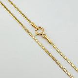 Cadena Escalera Plana 1.55gr / 50cm / 1.3mm Oro Amarillo +3 18K ©