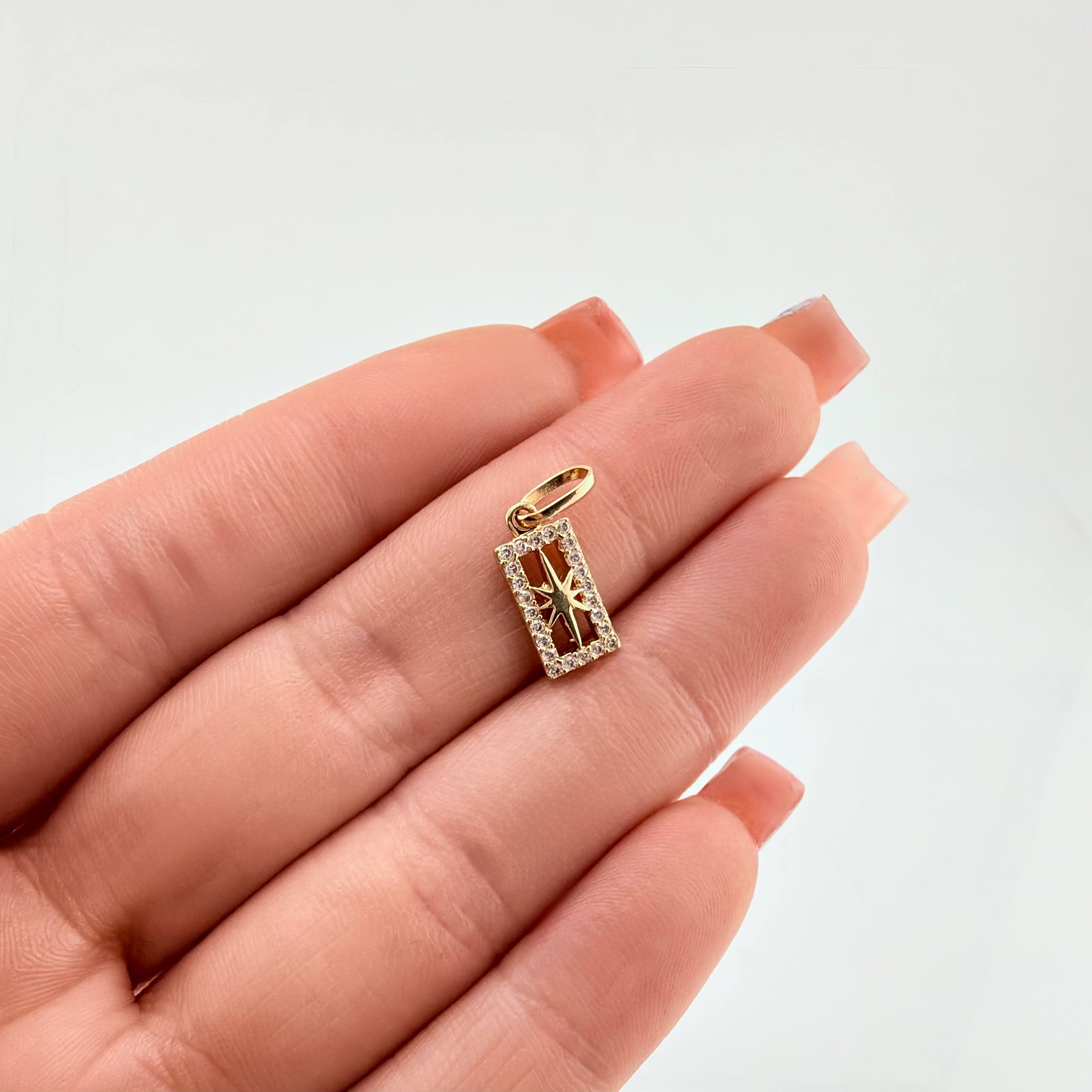 Dije Estrella Cardinal 1.05gr / 1.8cm / Oro Amarillo 18K