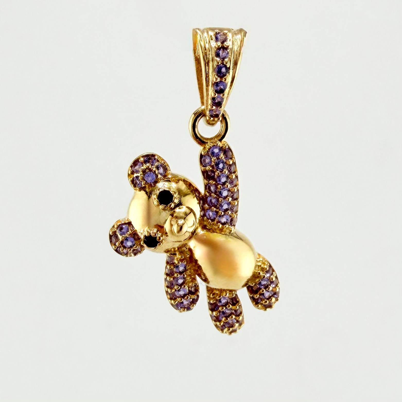 Dije Oso Mano Arriba 2.55gr / 2.6cm / Oro Amarillo 18K