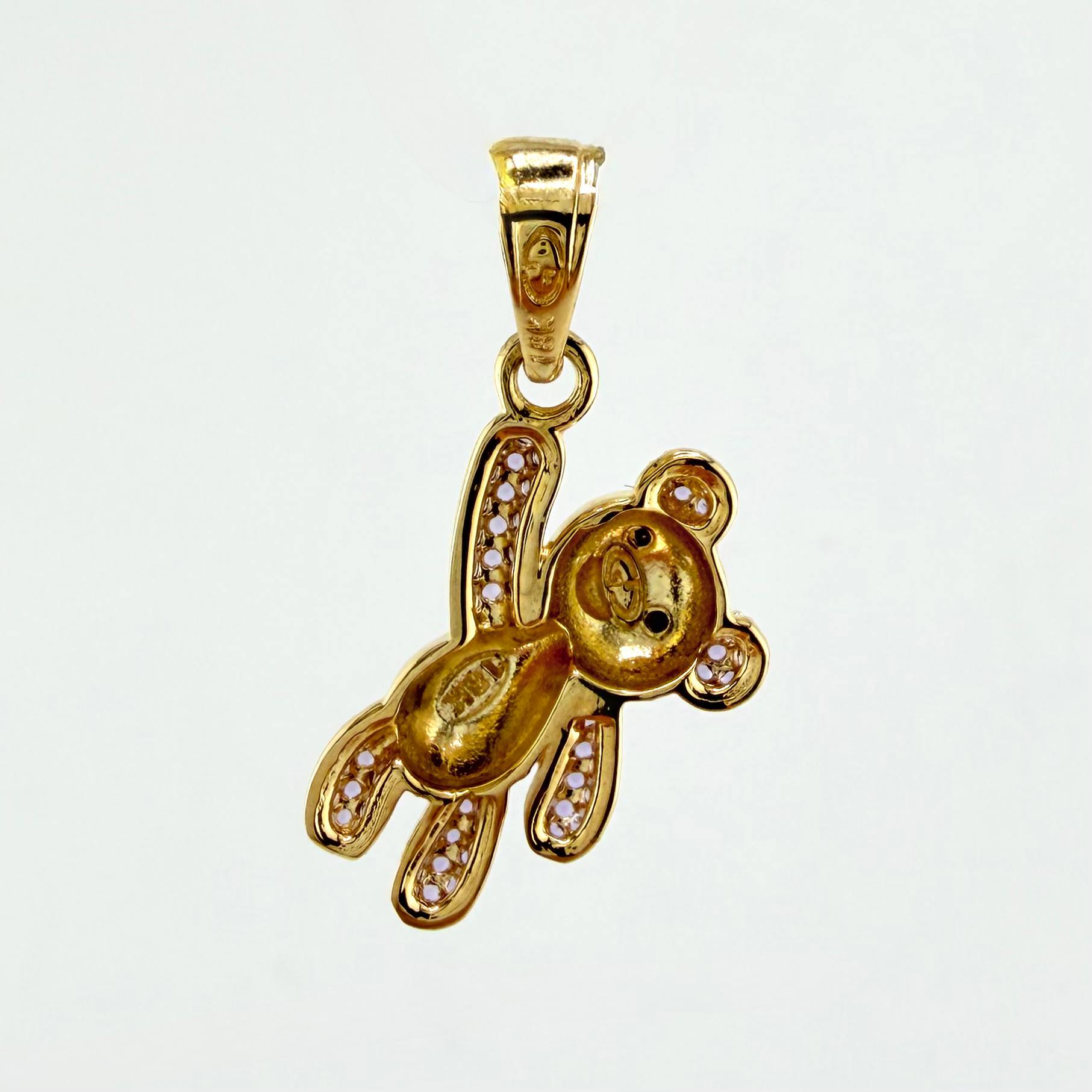 Dije Oso Mano Arriba 2.55gr / 2.6cm / Oro Amarillo 18K