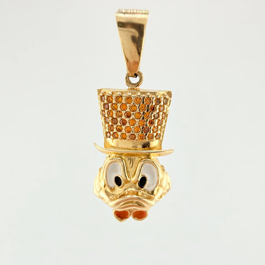 Dije Cara Pato 4.25gr / 3.1cm / Oro Amarillo 18K