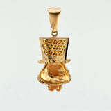 Dije Cara Pato 4.25gr / 3.1cm / Oro Amarillo 18K