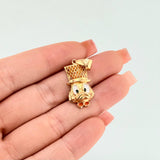 Dije Cara Pato 4.25gr / 3.1cm / Oro Amarillo 18K