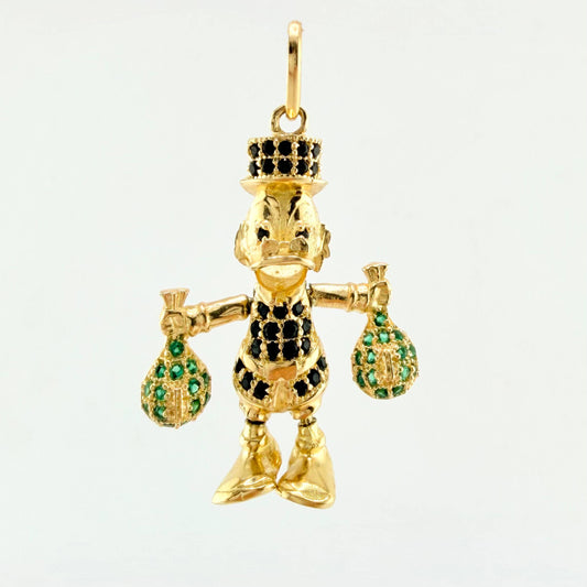 Dije Pato Bolsa Dinero 4.4gr / 3.5cm / Oro Amarillo 18K