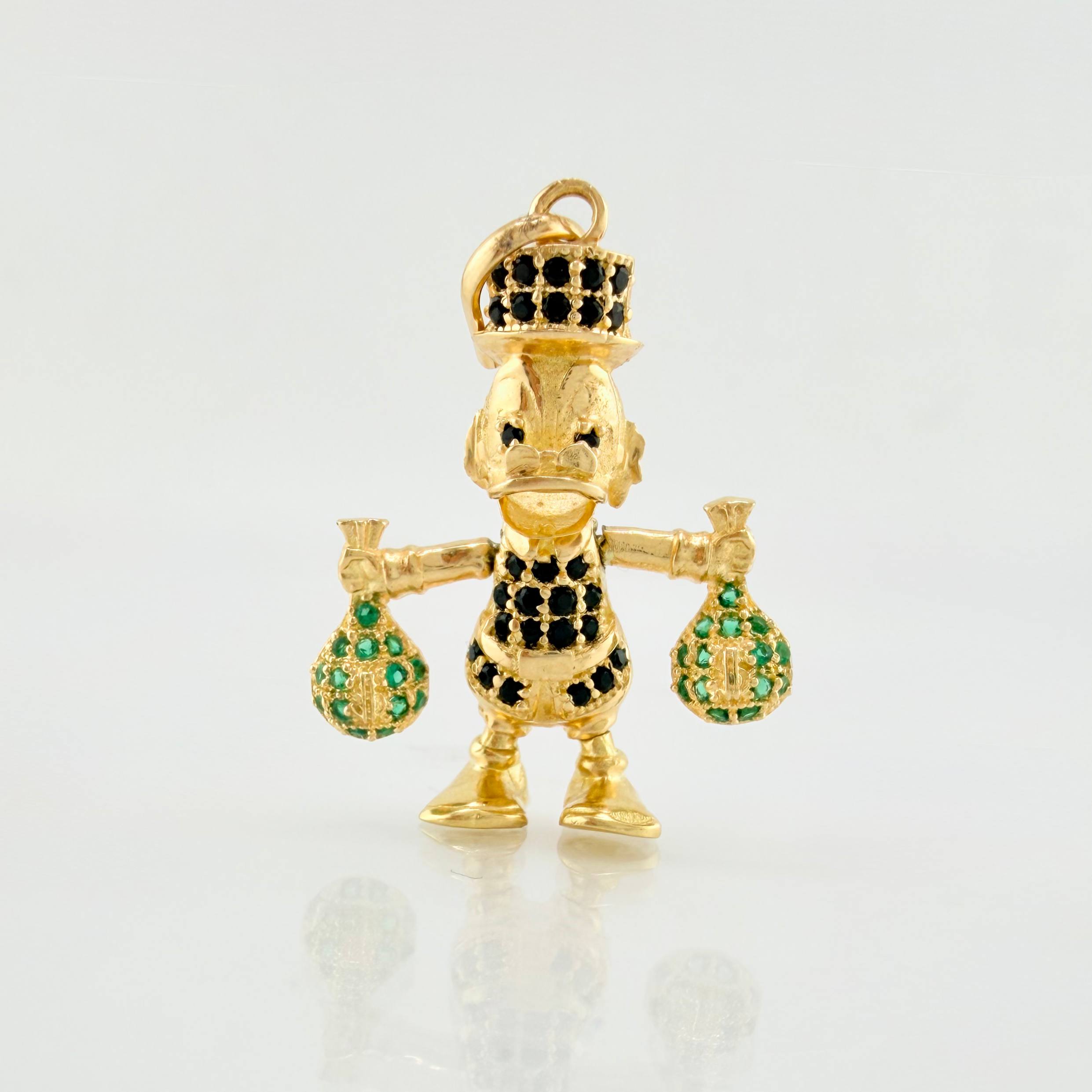 Dije Pato Bolsa Dinero 4.4gr / 3.5cm / Oro Amarillo 18K