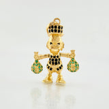 Dije Pato Bolsa Dinero 4.4gr / 3.5cm / Oro Amarillo 18K