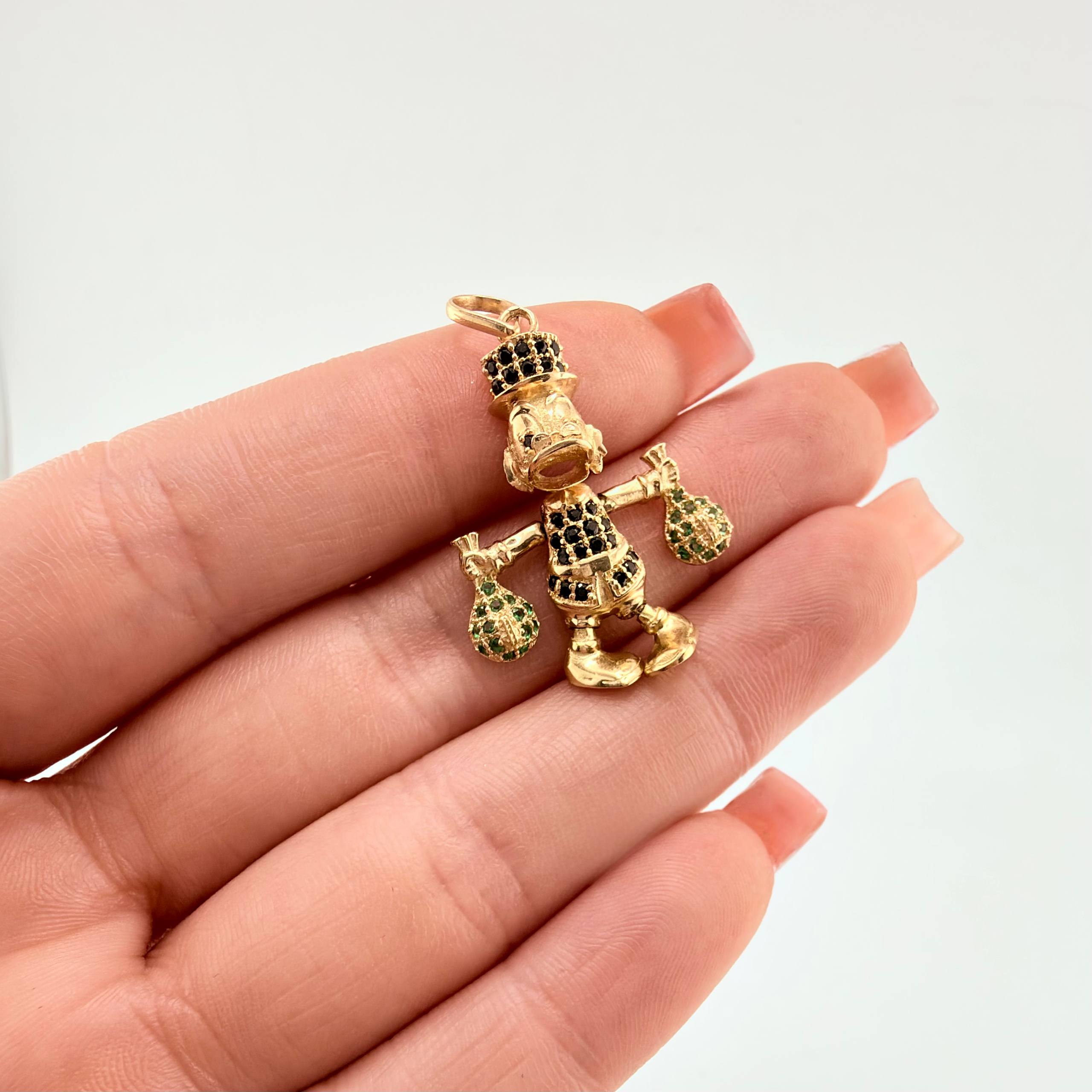 Dije Pato Bolsa Dinero 4.4gr / 3.5cm / Oro Amarillo 18K