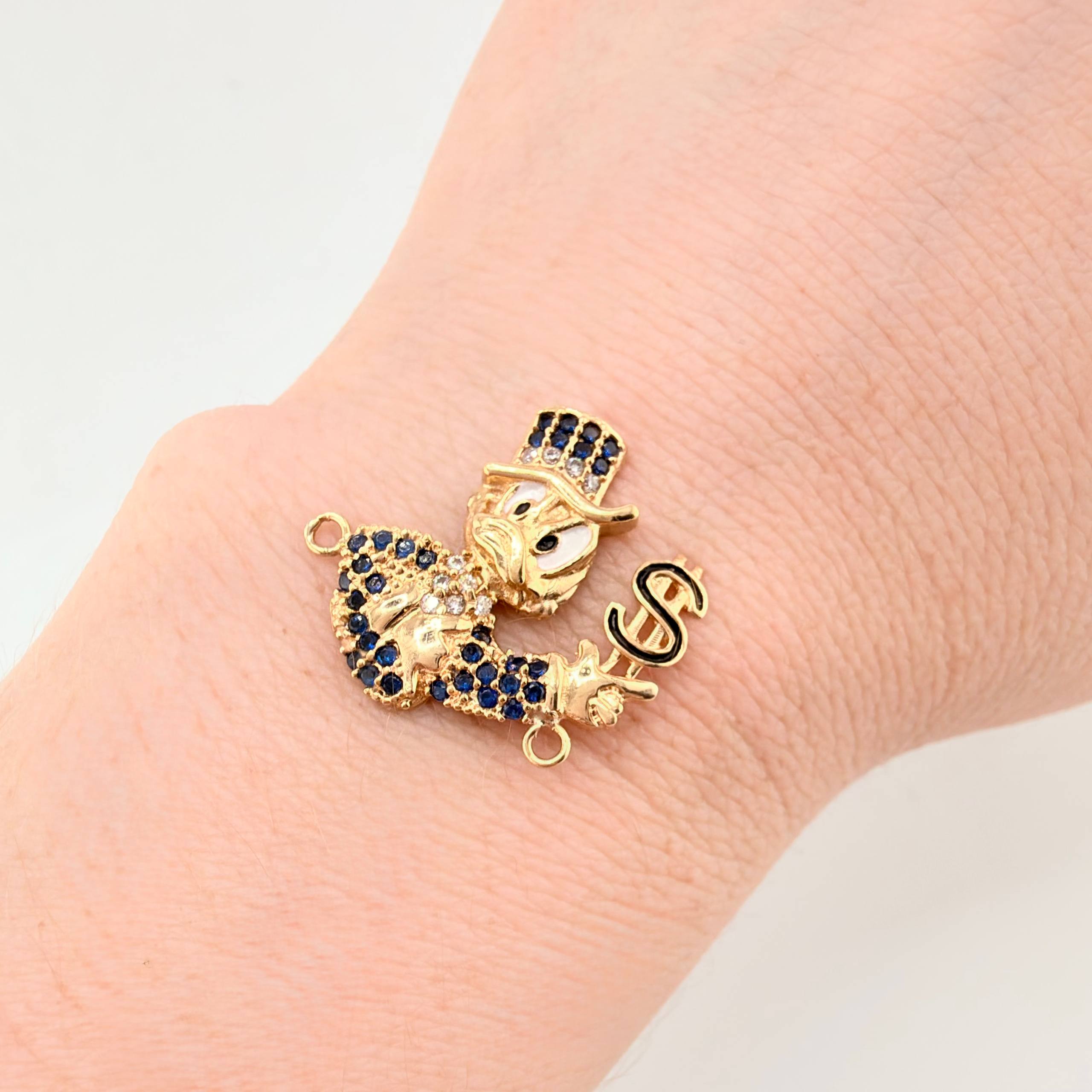 Herraje Pato Inspirado 4.05gr / 2.2cm / Oro Amarillo 18K